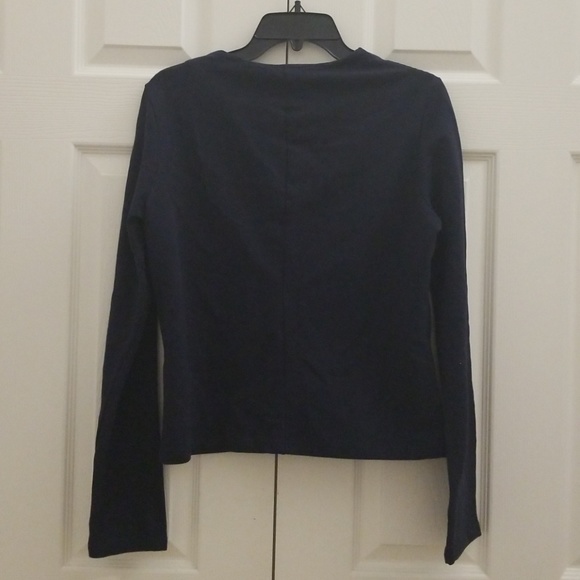 NWT Gaudi Jeans Navy Blue zipper sweatshirt - Picture 4 of 4